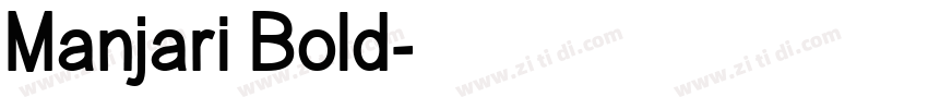 Manjari Bold字体转换